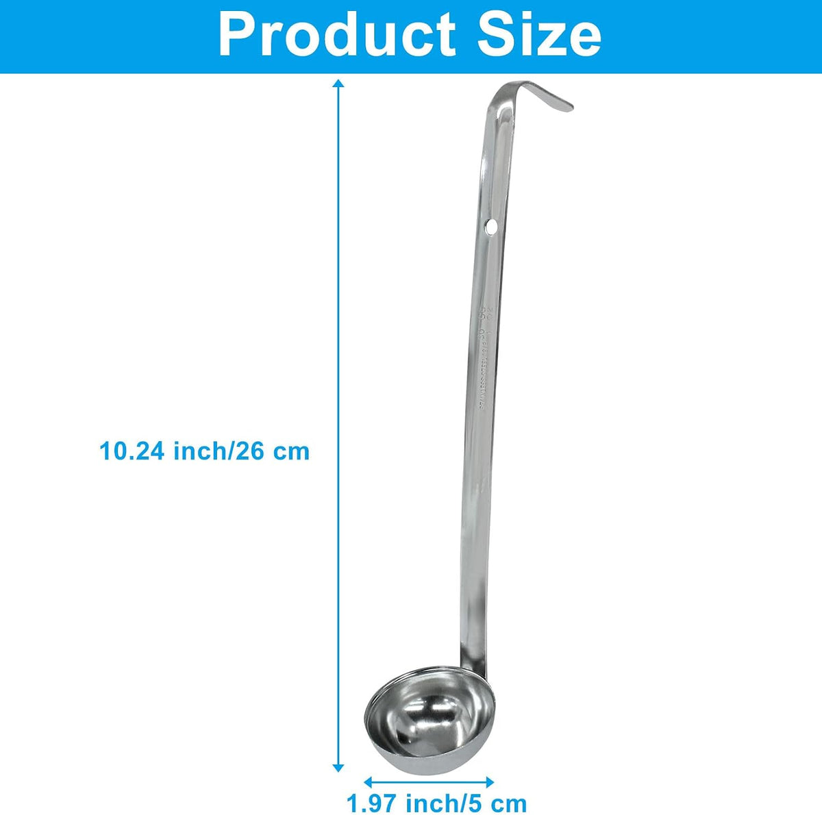 1 oz Ladle, Stainless Steel