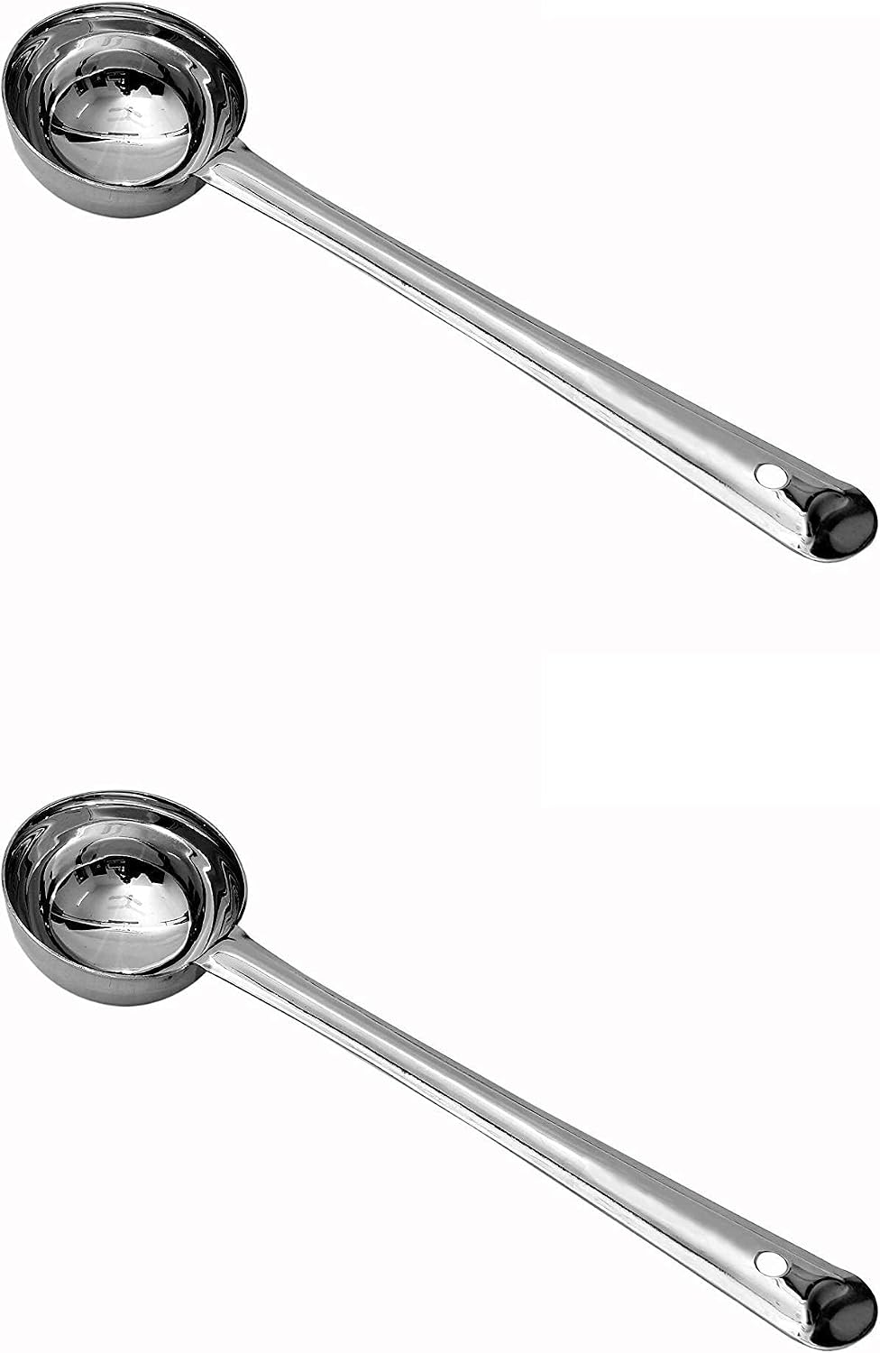 28cm Soup Ladle Stainless Steel (Pack of 2) - Deep Metal Ladle for Cooking & Serving - Heavy Duty Kitchen Ladel - Dishwasher Safe Stainless Steel Ladle for Soups & Stews