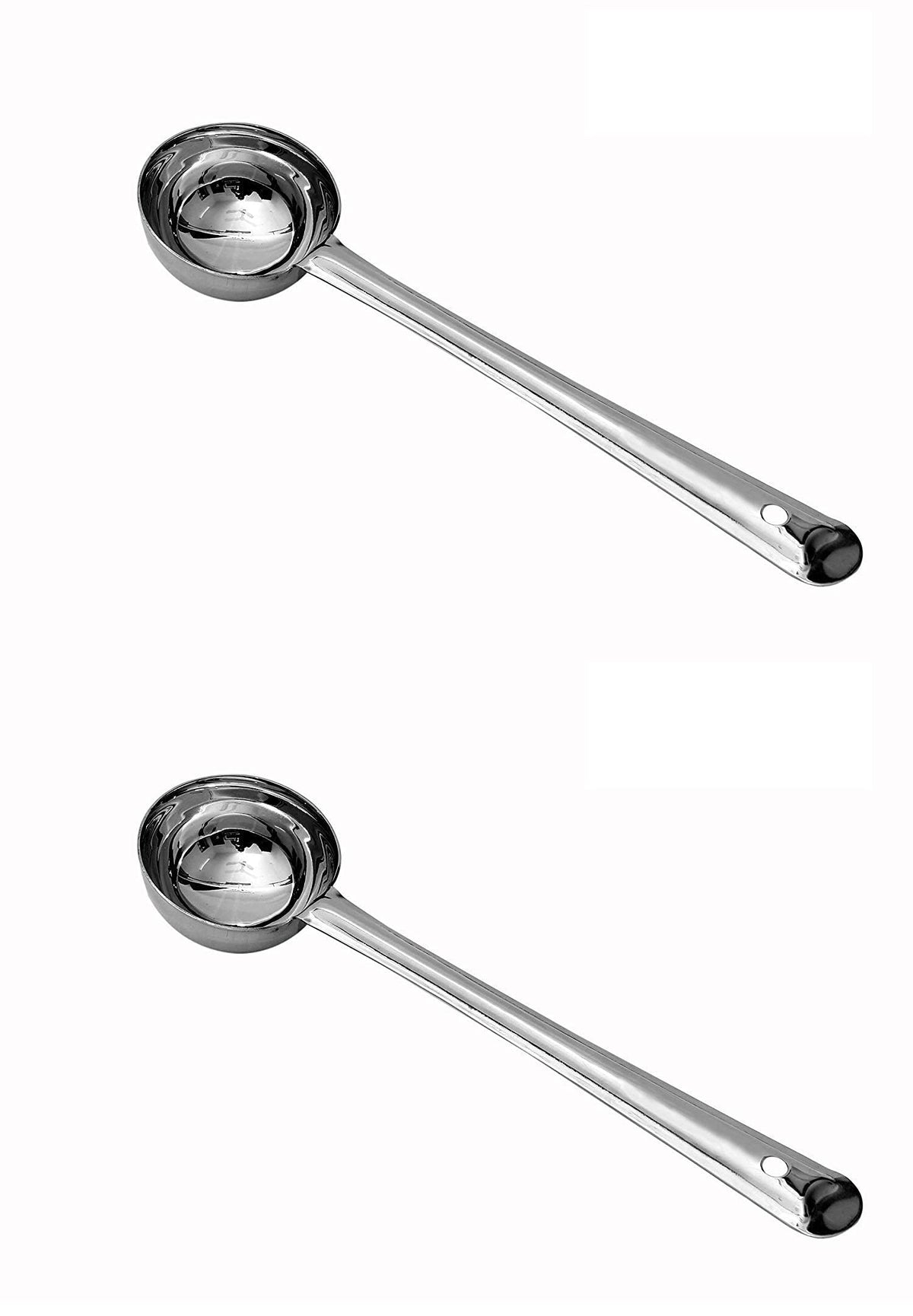 28cm Soup Ladle Stainless Steel (Pack of 2) - Deep Metal Ladle for Cooking & Serving - Heavy Duty Kitchen Ladel - Dishwasher Safe Stainless Steel Ladle for Soups & Stews