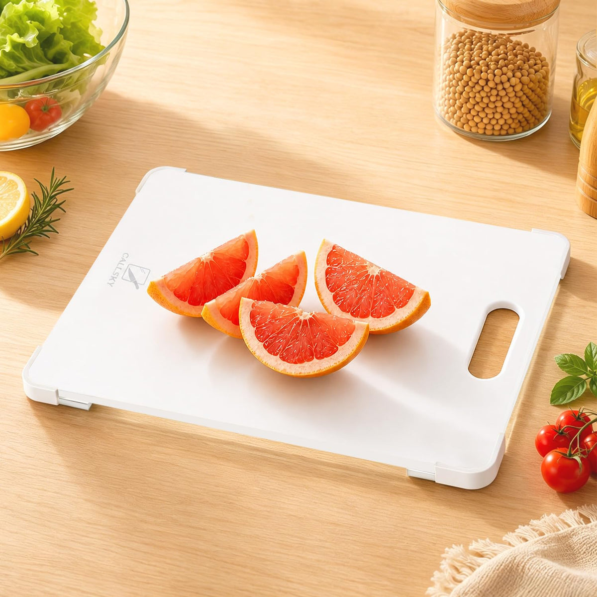 16x12 Clear Tempered Glass Cutting Board for Kitchen, Dishwasher Safe