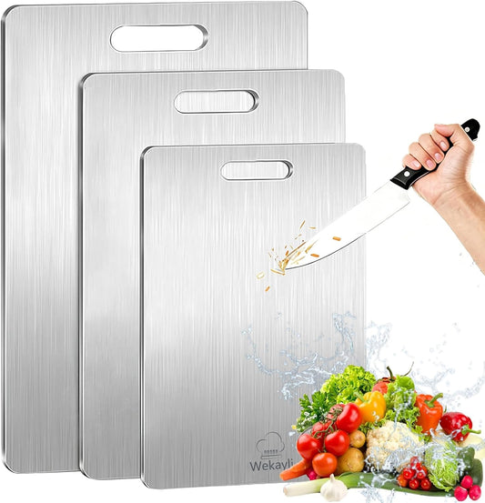 304 Stainless Steel Cutting Board Set,Cutting Boards Non Toxic