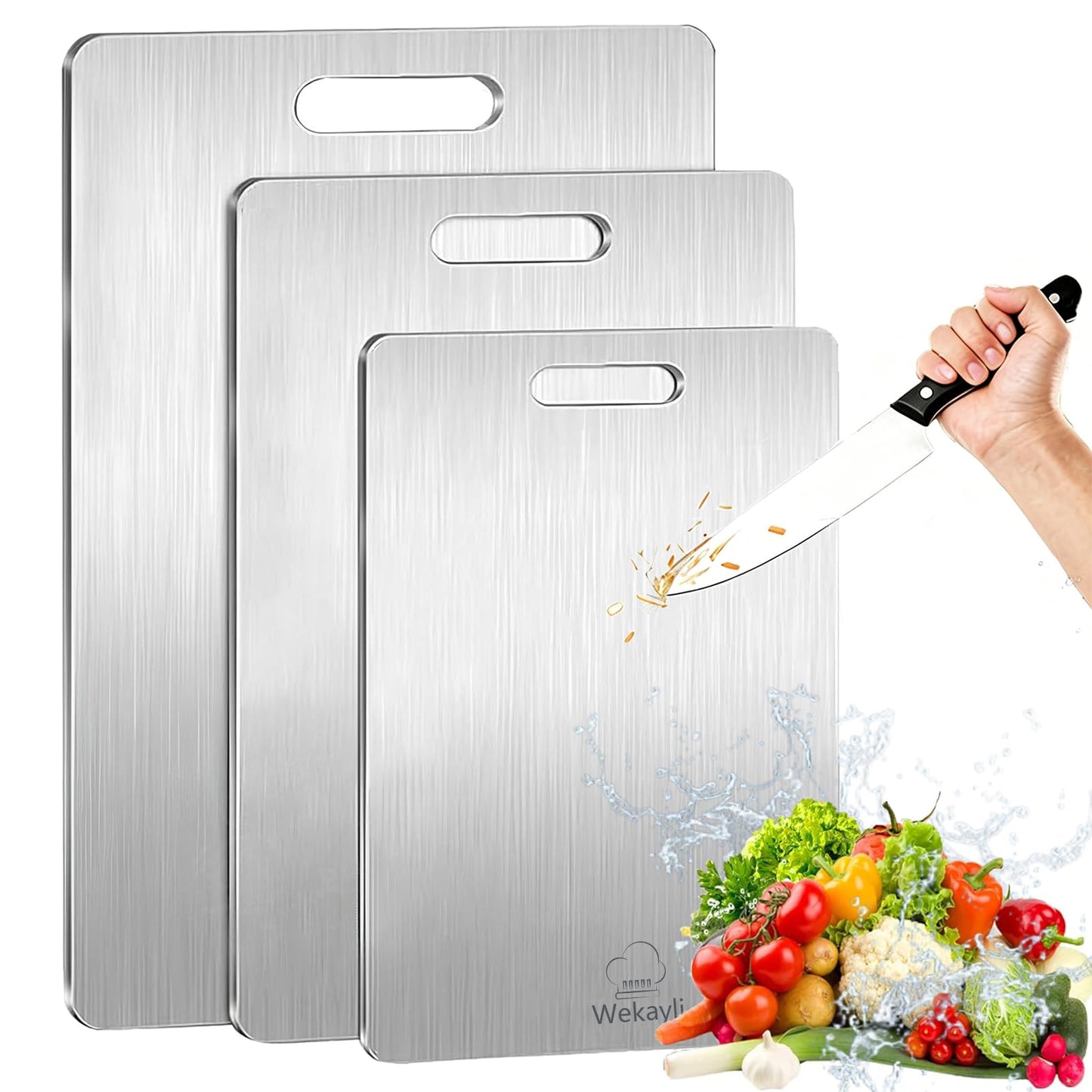 304 Stainless Steel Cutting Board Set,Cutting Boards Non Toxic