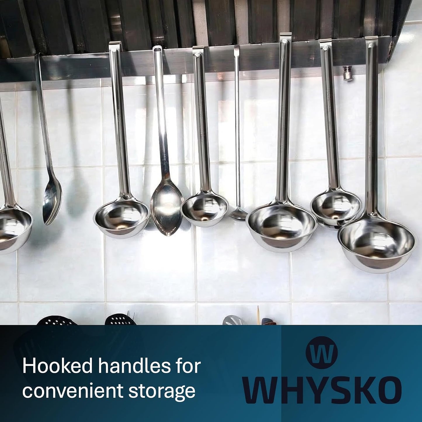 3-Pack Stainless Steel Soup Ladles, 4 oz Heat Resistant Serving Spoons